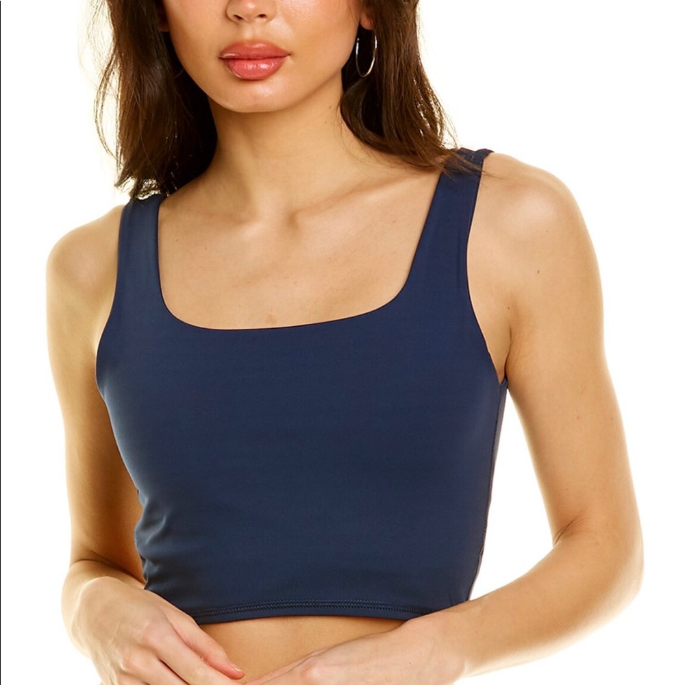 NWT WeWoreWhat Straight Neck Crop Top